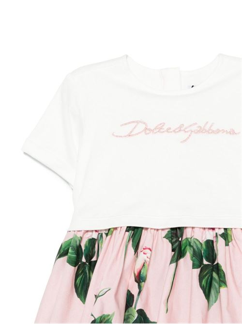 Abito neonata floreale Dolce & Gabbana Kids | L2JD9RG7O0SS9000